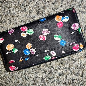 Coach wallet navy floral
